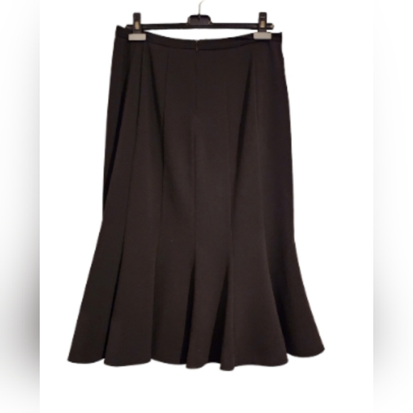 Black Midi Fit and Flare Skirt - Picture 2 of 6